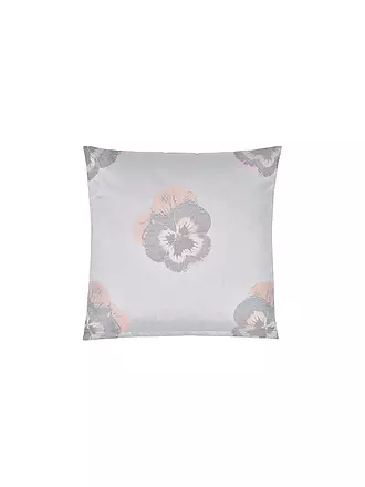 CHRISTIAN FISCHBACHER | Jacquard Kissenbezug Pansy 70x90cm Silber/Rose | 
